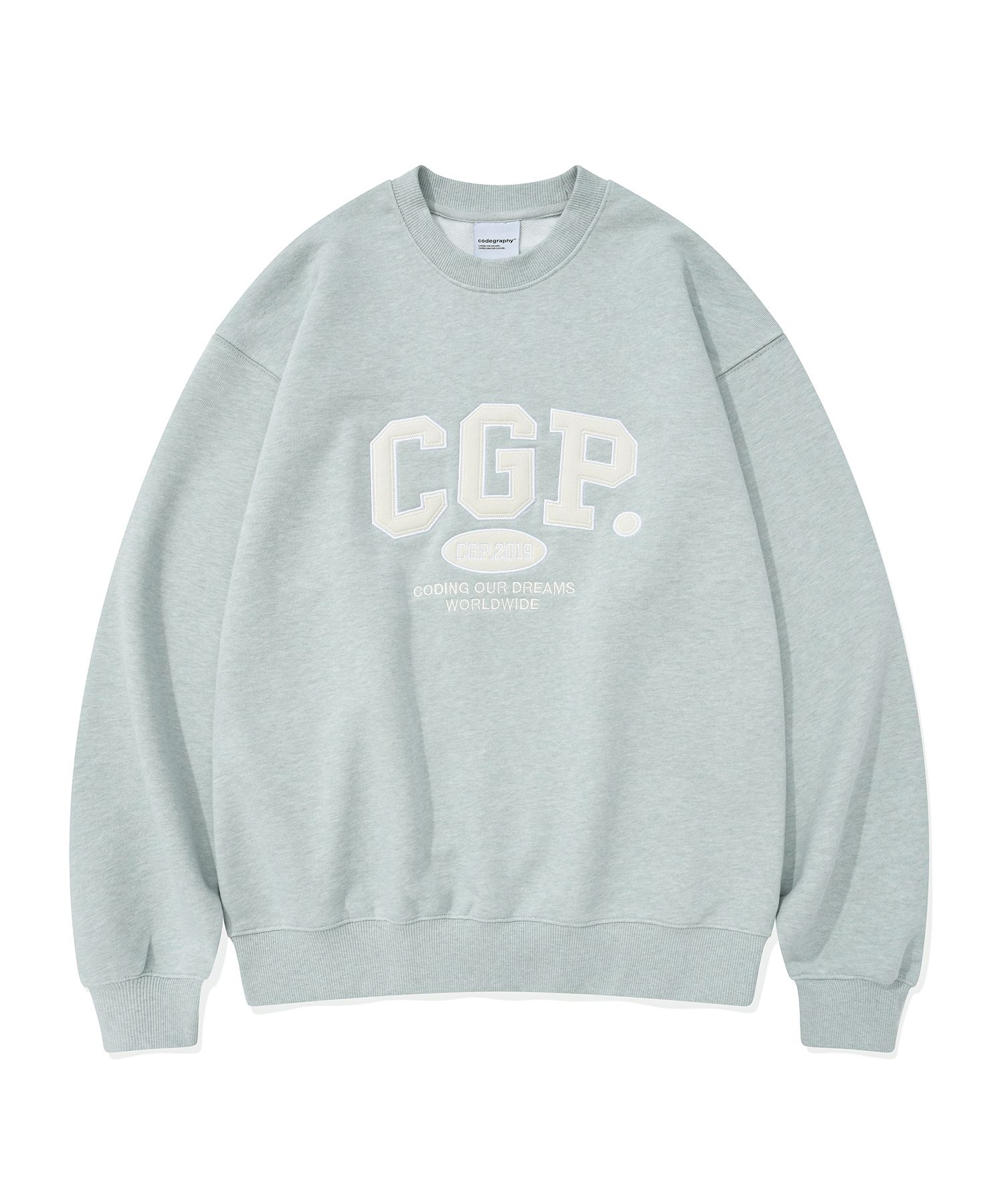 CODEGRAPHY★CGP Arch Logo Man to Man★ MUSINSA | Codegraphy CGP Arch Logo Man to Man_Mint
