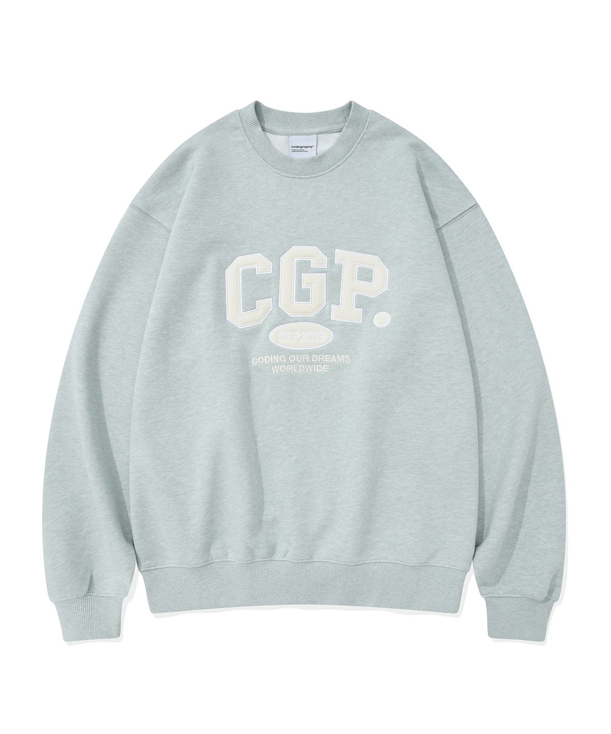 코드그라피(CGP) CGP 아치 로고 맨투맨_민트