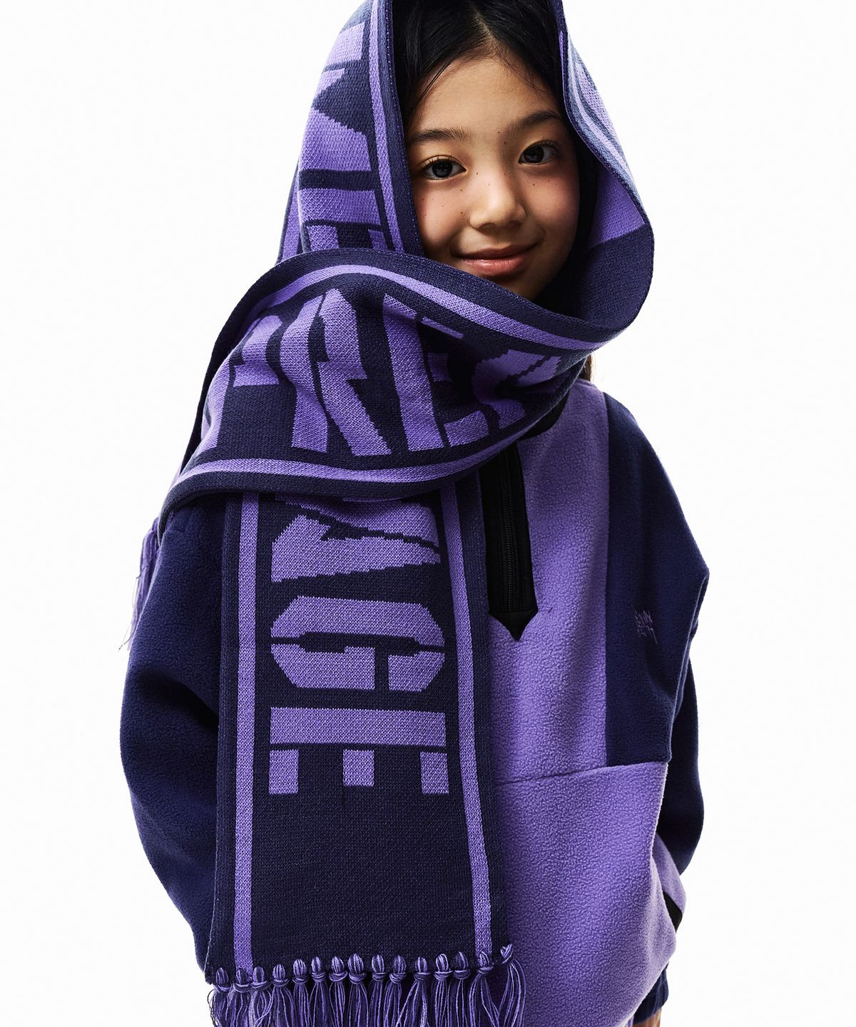 브라운브레스 키즈(BROWNBREATH KIDS) KIDS STM MUFFLER - PURPLE