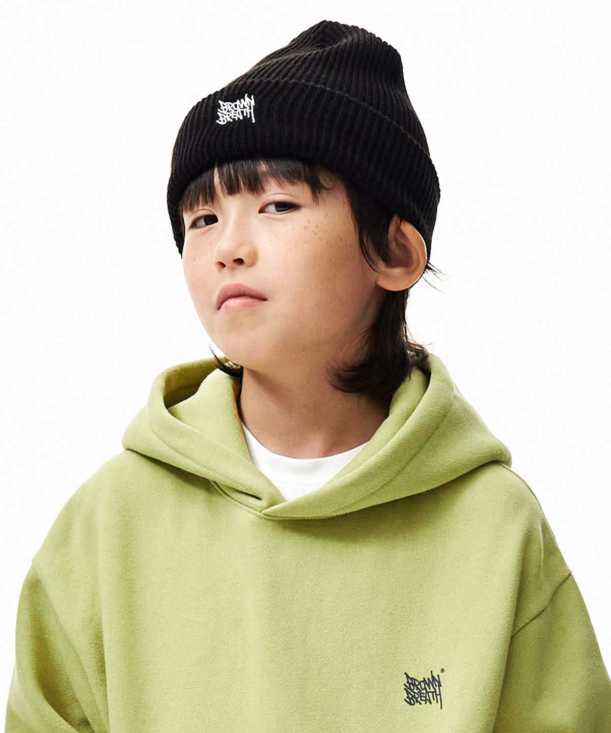 브라운브레스 키즈(BROWNBREATH KIDS) KIDS TAG BEANIE - BLACK