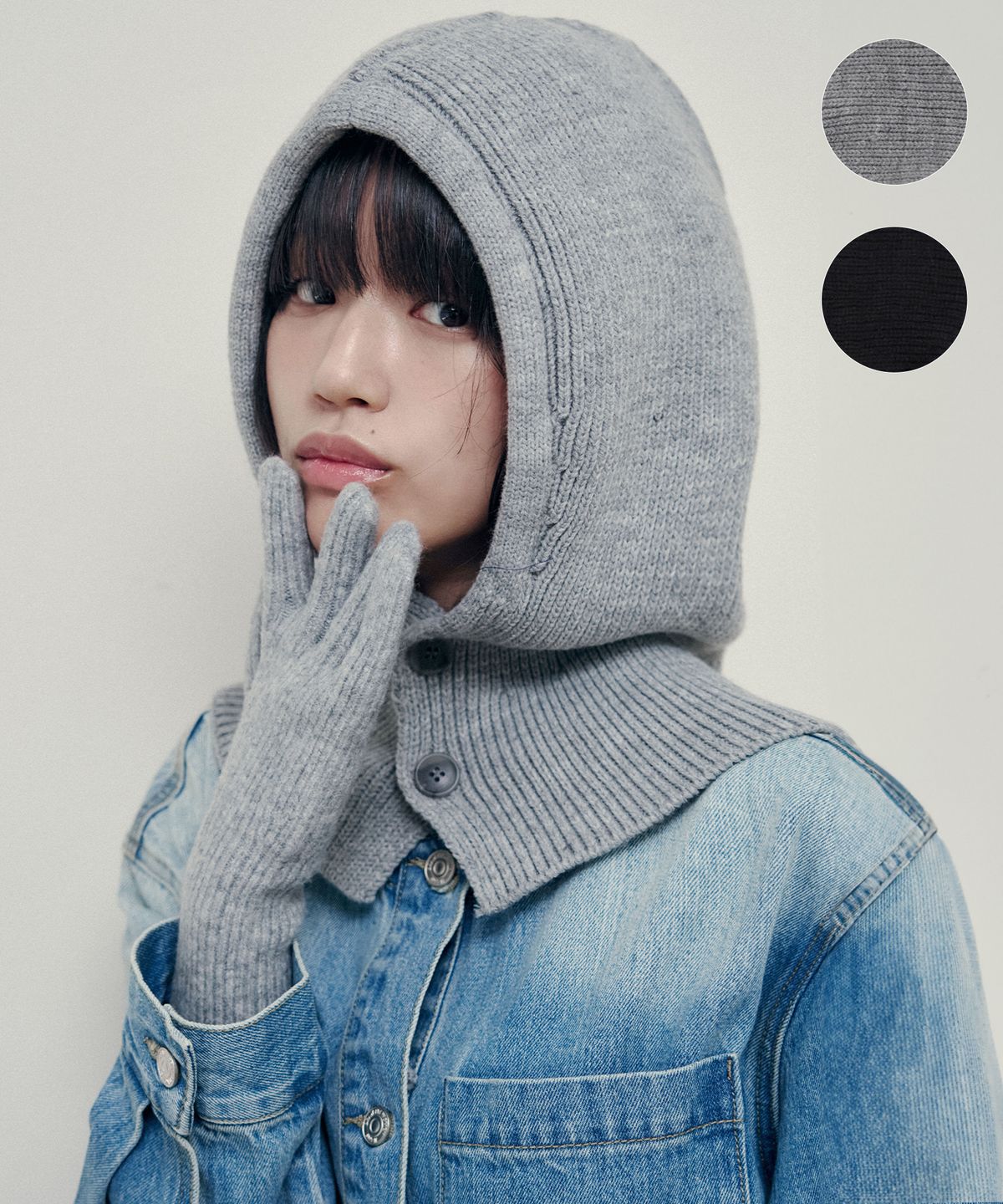 아워데이즈(OURDAYZ) 스너그 니트 바라클라바 [2COLORS]