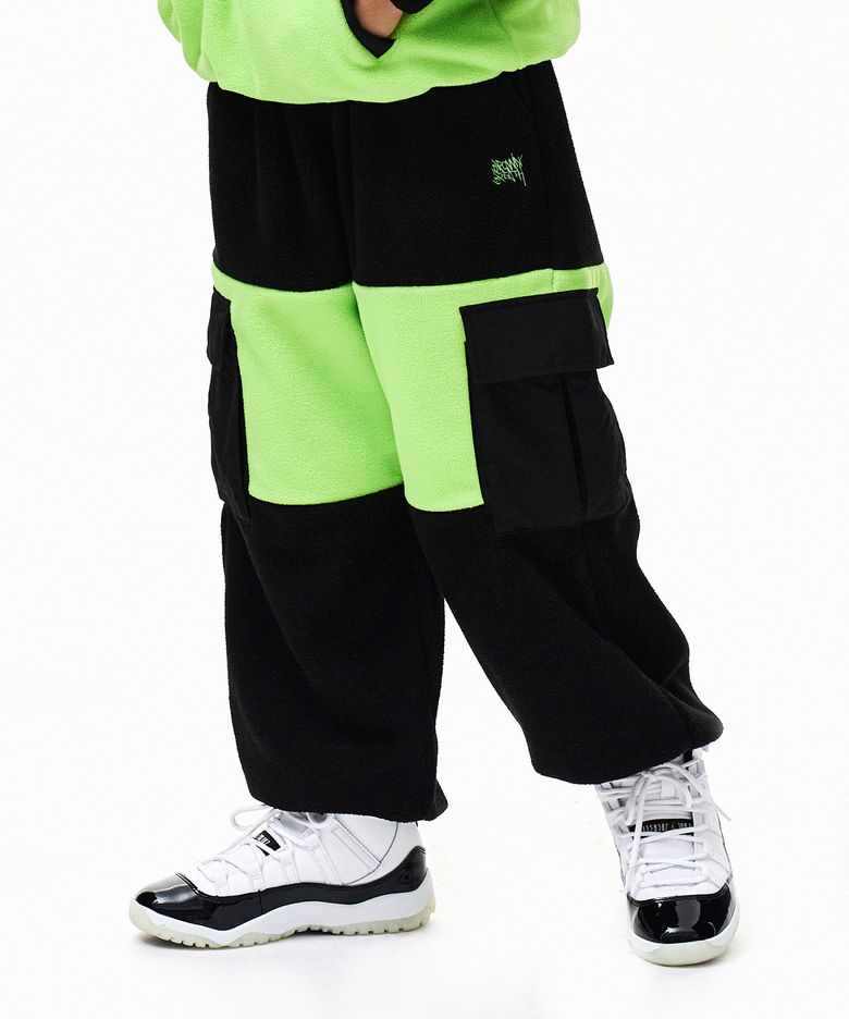 KIDS FLEECE PANTS - BLACK