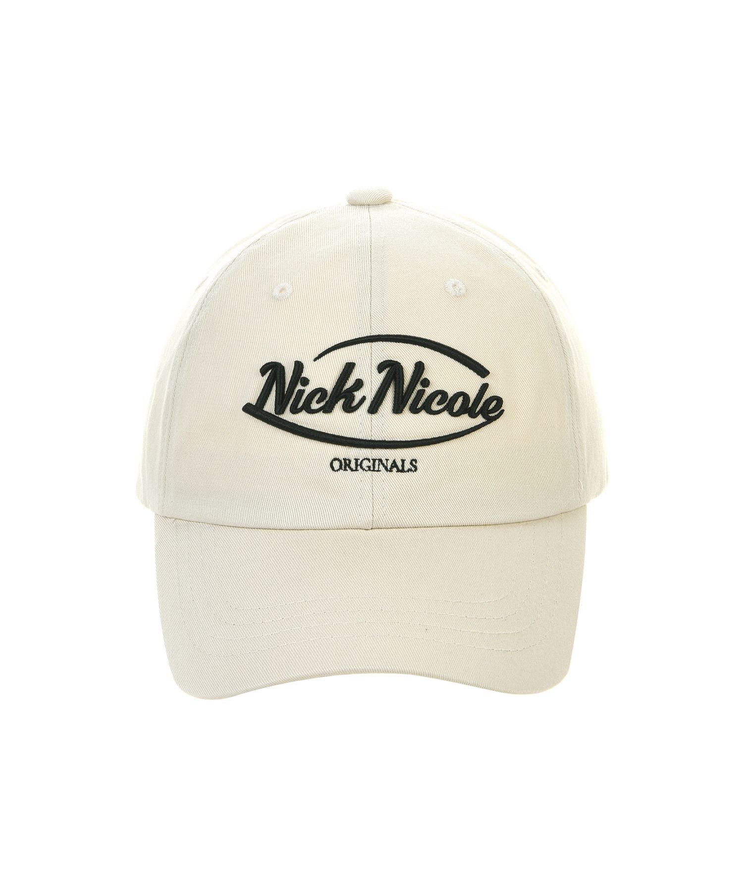 MUSINSA公式 | NICK&NICOLE NICOLE ORIGINALS LOGO BALL CAP_BEIGE