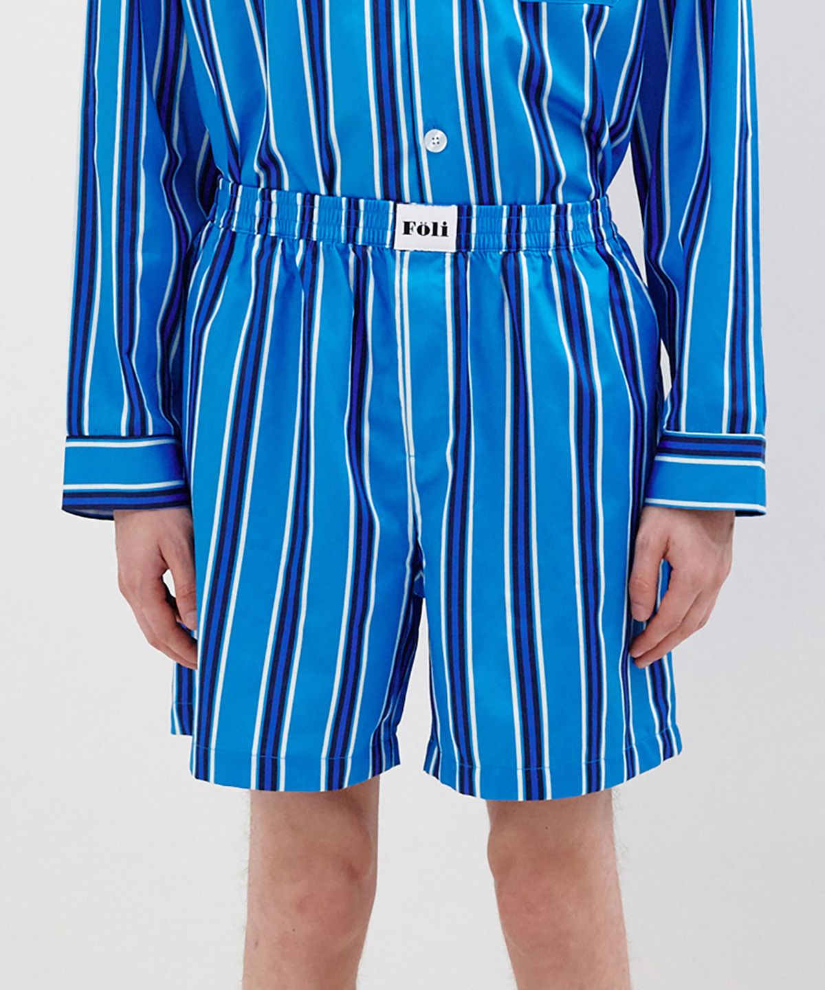 폴리(FOLI) (Unisex) 사파이어 블루 파자마 반바지