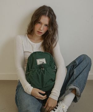 미니 스트링 백팩 딥그린