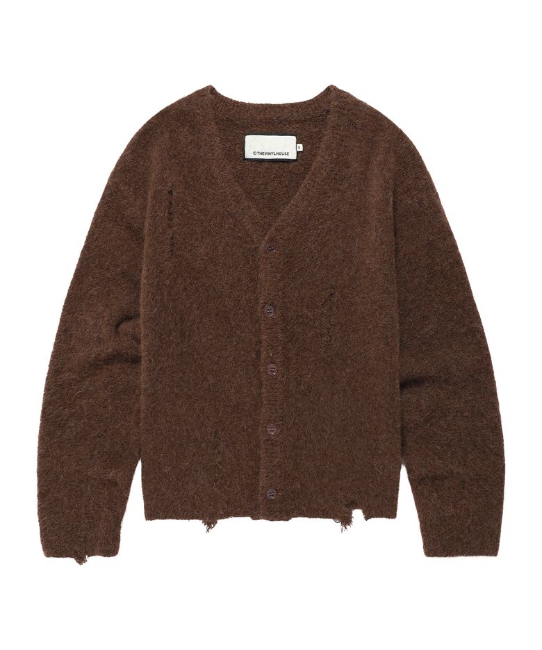 GRUNGE CARDIGAN BROWN