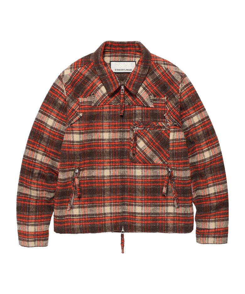 FLANNEL JACKET BROWN