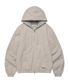 DYED HOODED WORK JACKET  SAND