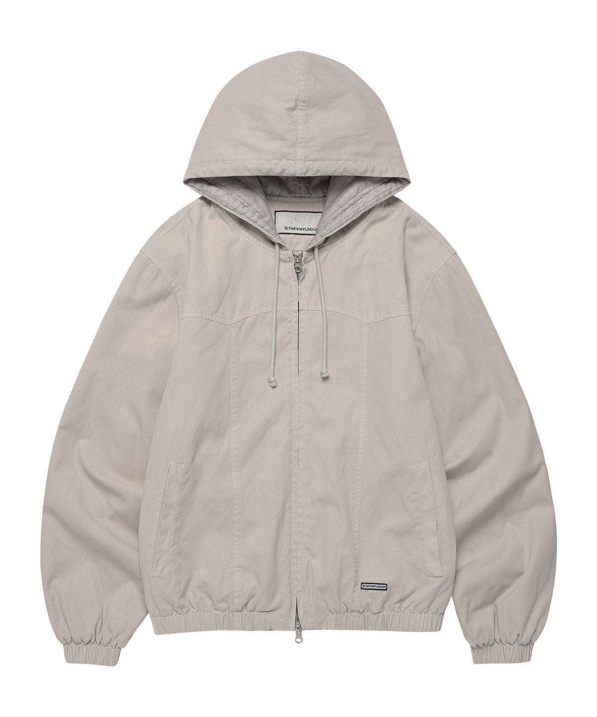 더바이닐하우스(THEVINYLHOUSE) DYED HOODED WORK JACKET  SAND