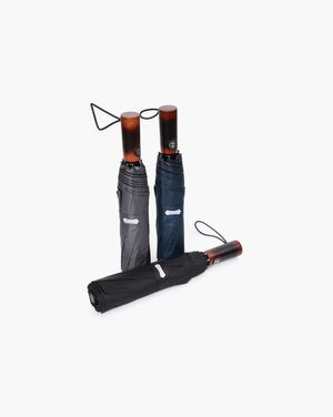 3282 우드그립 대형 자동 3단 암막 양우산