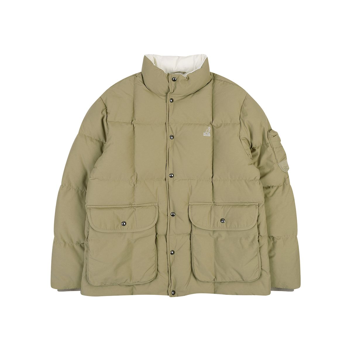 캉골(KANGOL) 레트로코어 60/40 다운 점퍼 8163 베이지