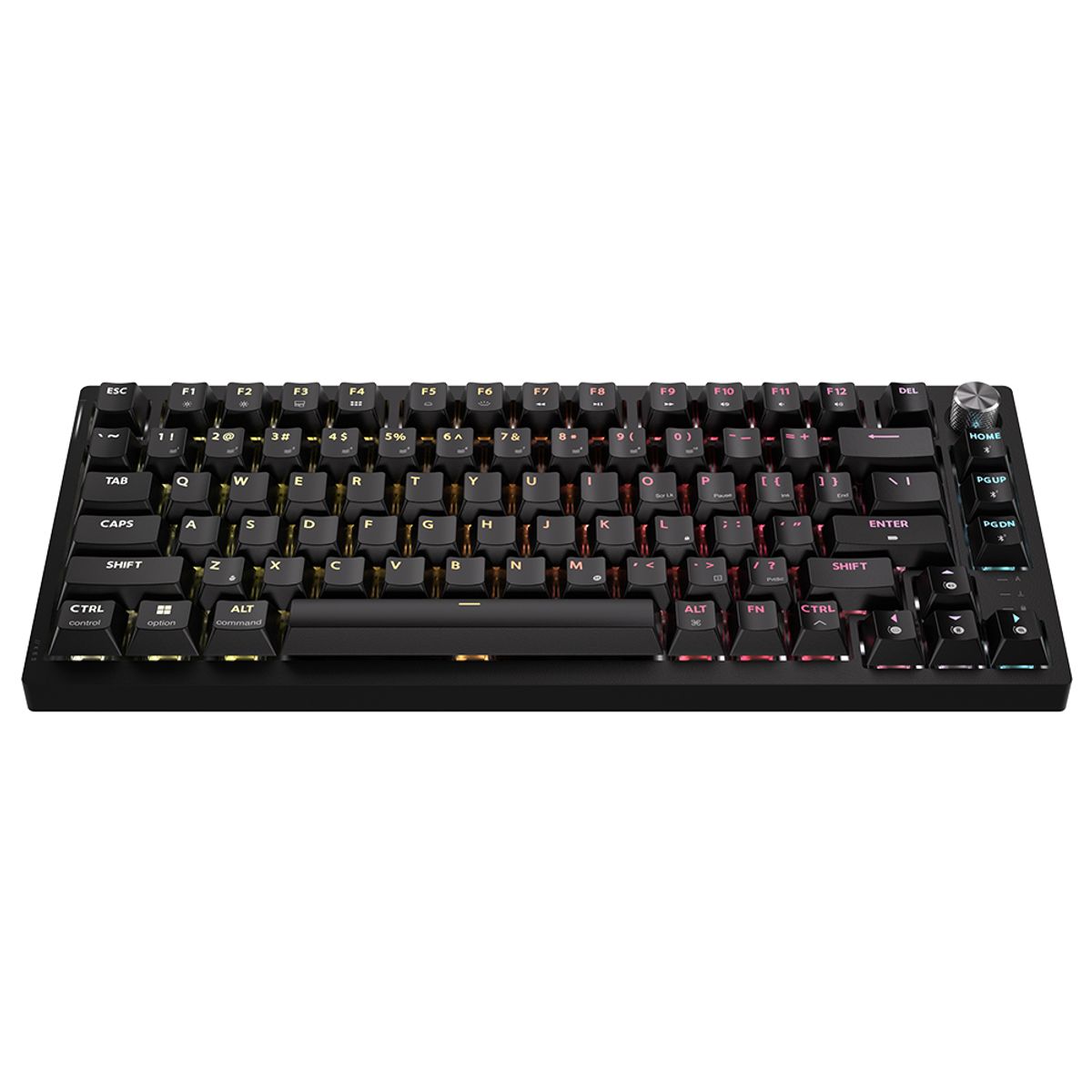 커세어(CORSAIR) K65 RGB PLUS 무선 핫스왑 게이밍 기계식 키보드 영문 황축