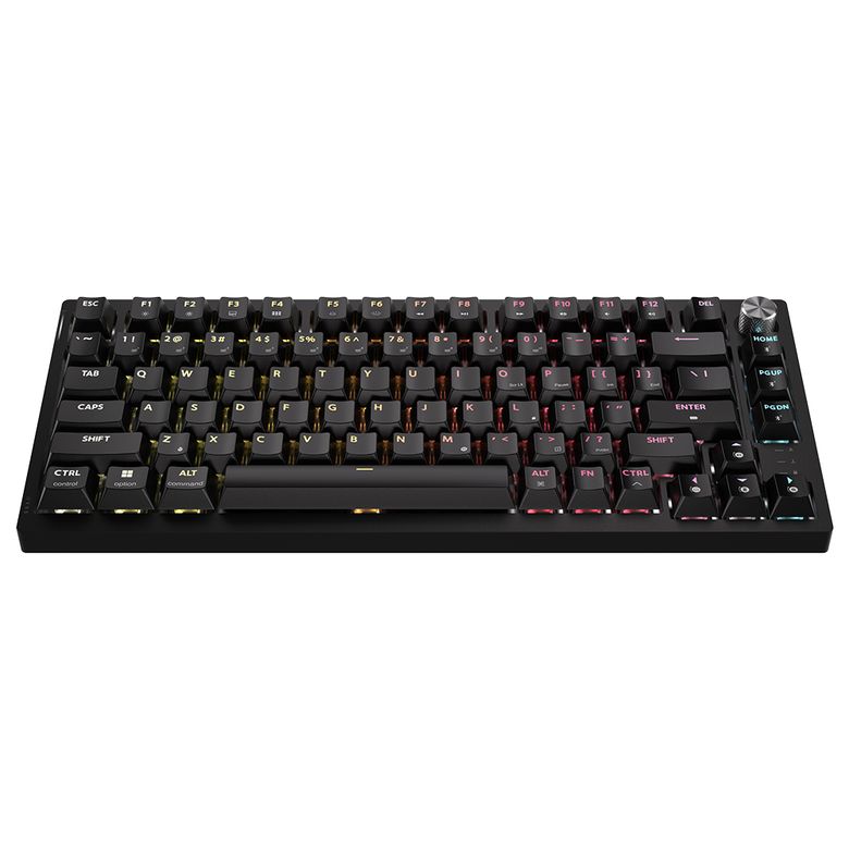 K65 RGB PLUS 무선 핫스왑 게이밍 기계식 키보드 영문 황축