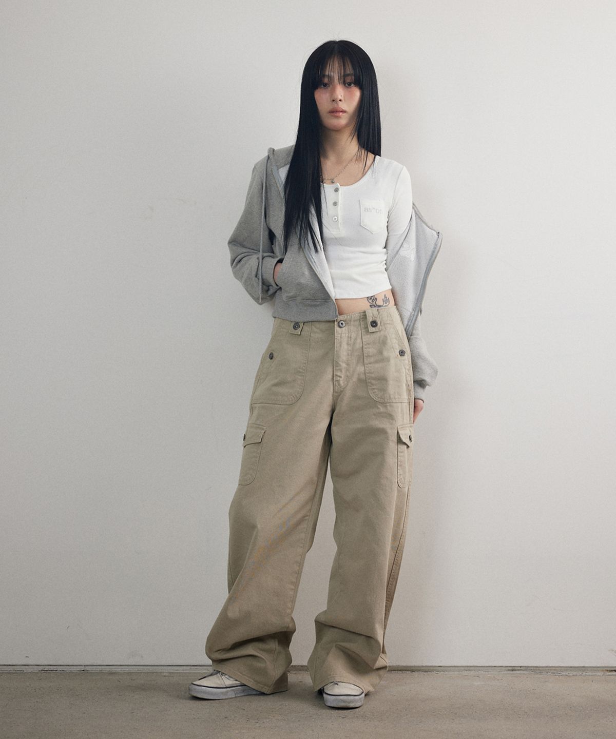 애즈온(ASON) JED CARGO PANTS / BEIGE