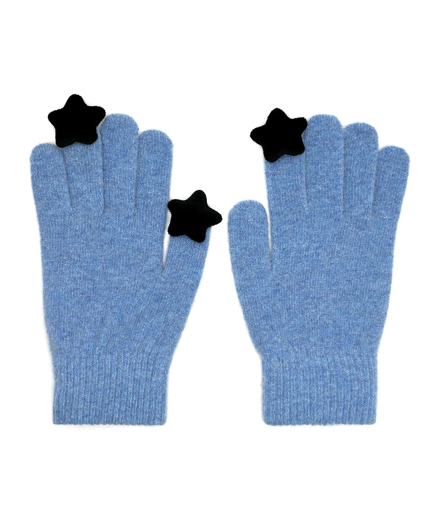MUSINSA公式 | OTHER-worldly Star Wool Gloves [Blue]