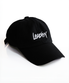 빈티지 워시드 캘리그래피 볼캡 [블랙]