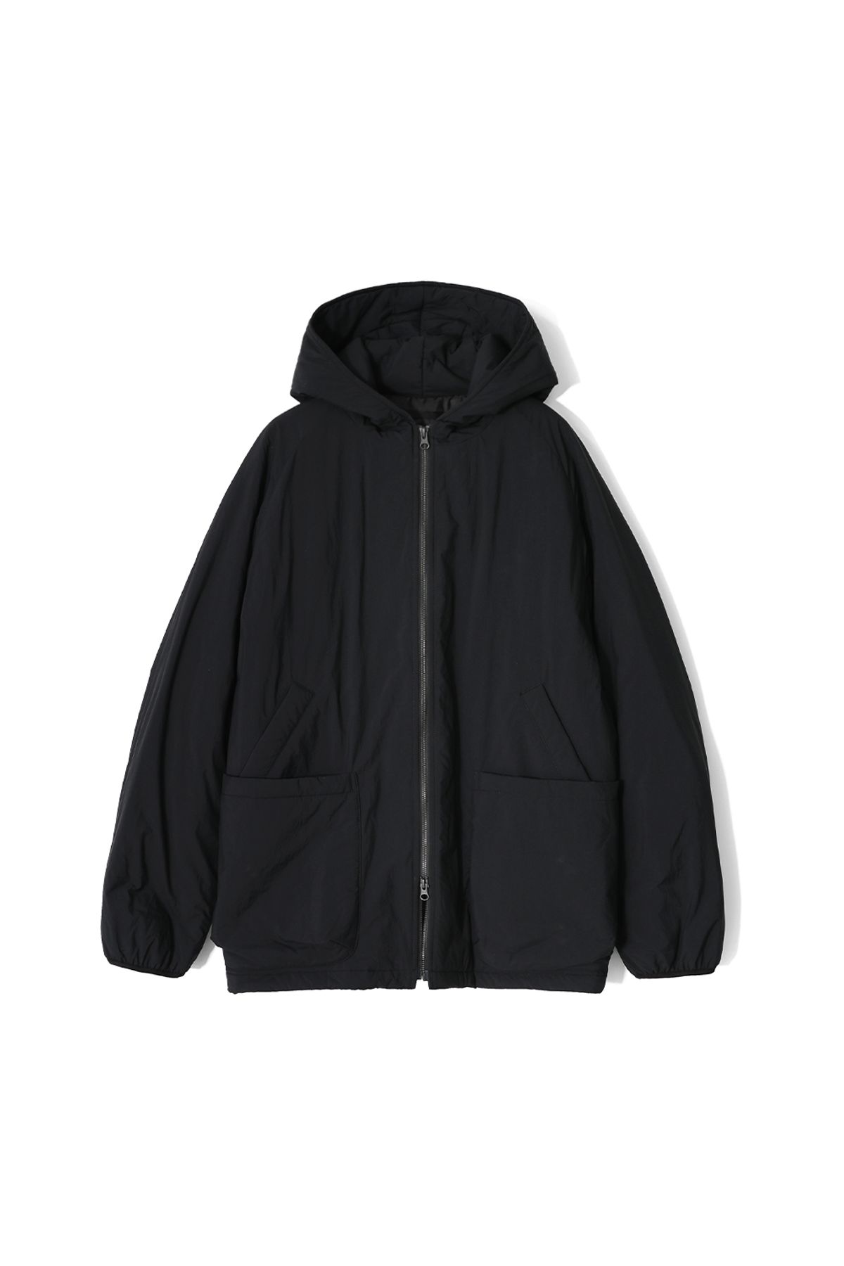 홀리선(HORLISUN) Moscow Water Repellent Padding Hoodie Jacket Black Navy