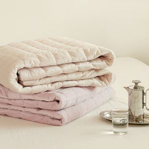 국내생산 베이 2COLOR 극세사 밴딩침대패드(SS)(Q)