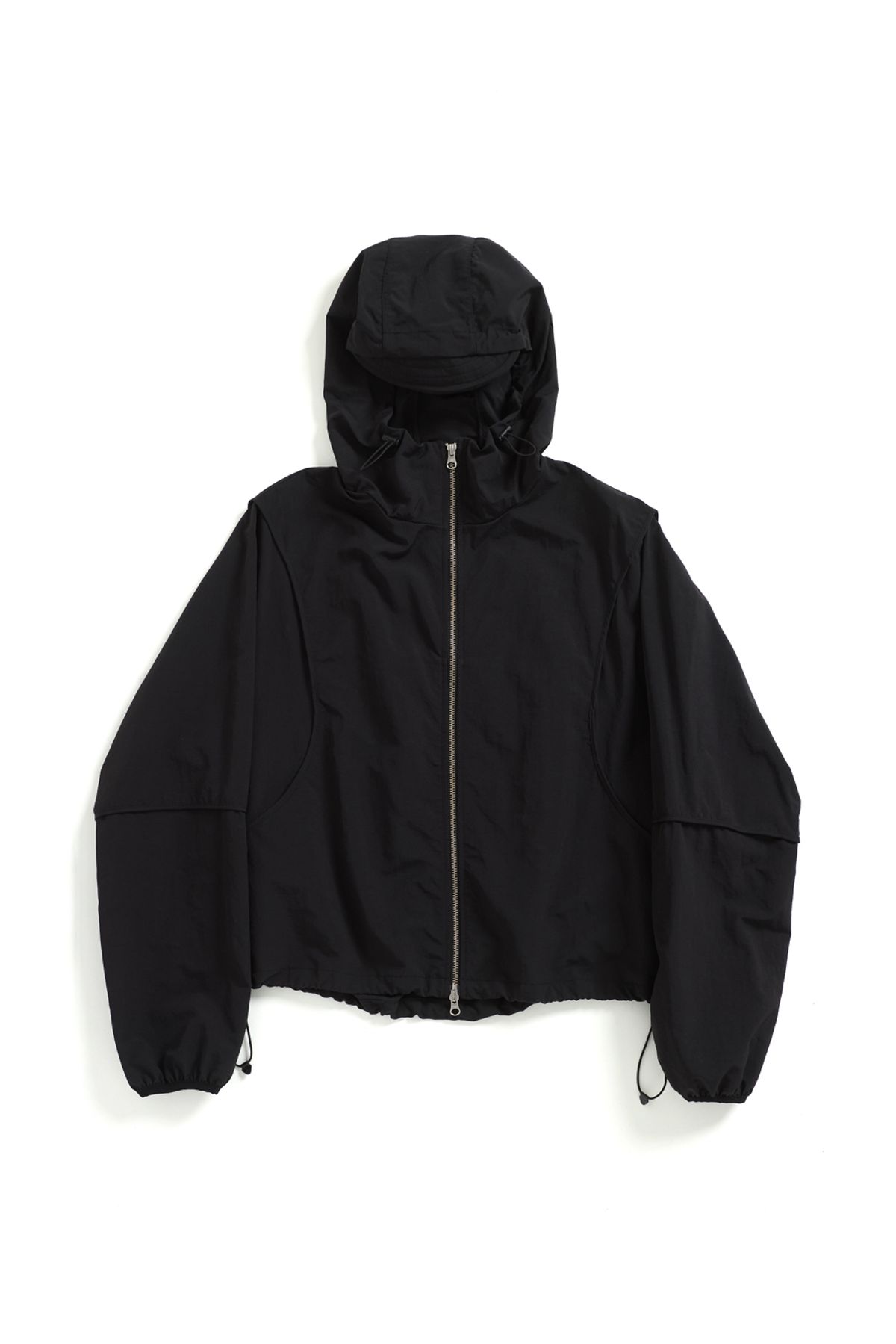 해칭룸(HATCHINGROOM) Crop Windbreaker Black