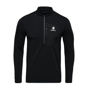 남성 그리드 포켓 집업티_BK