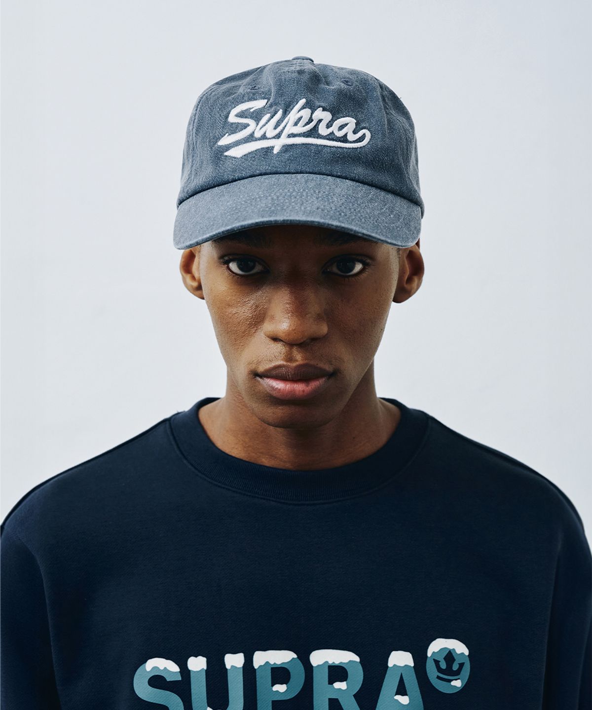 수프라(SUPRA) 피그먼트 워싱 보더캡(NAVY)