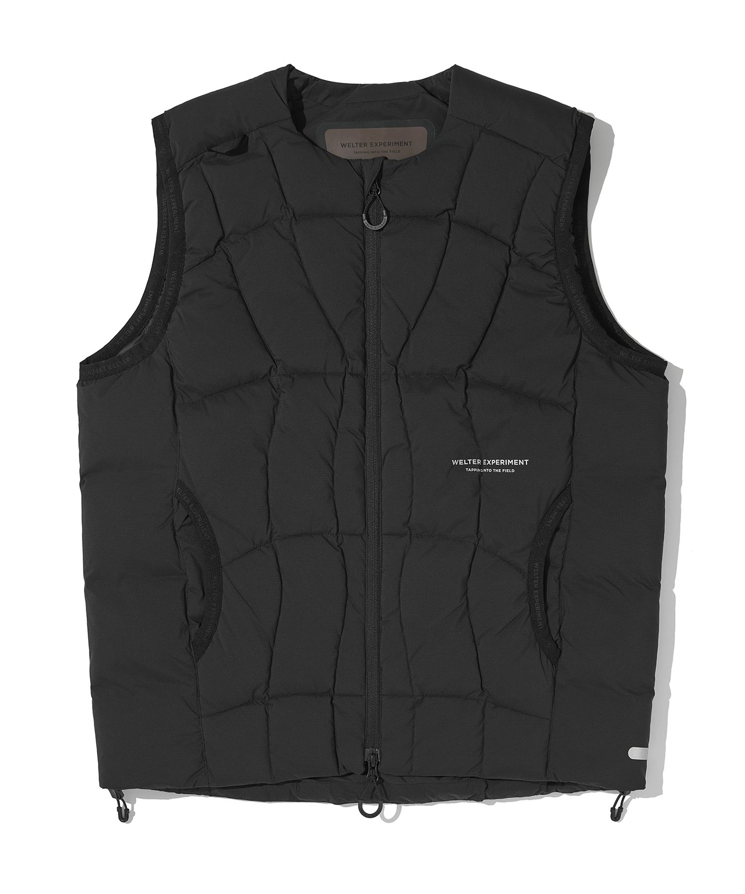 MUSINSA | WELTER EXPERIMENT LAILA STITCH DUCK DOWN VEST_BLACK_WOL081