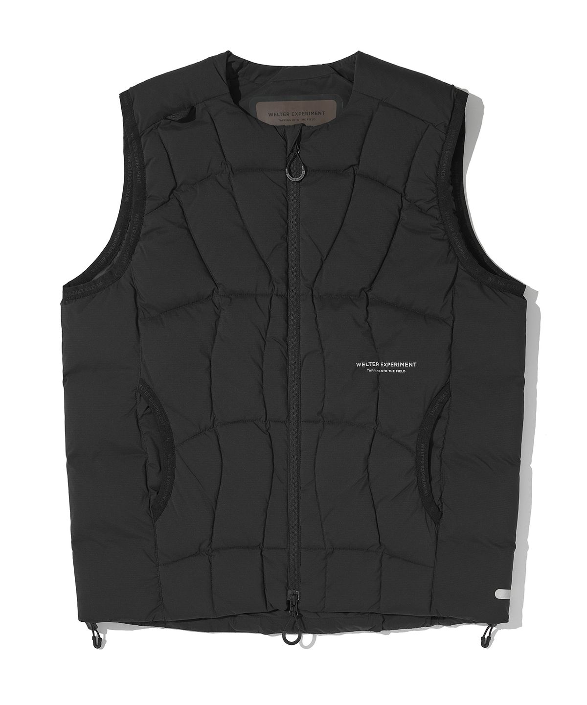 웰터 익스페리먼트(WELTER EXPERIMENT) LAILA STITCH DUCK DOWN VEST_BLACK_WOL081 ...