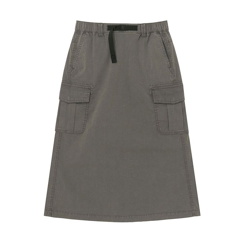 W 스노우 워싱 스커트 Gray