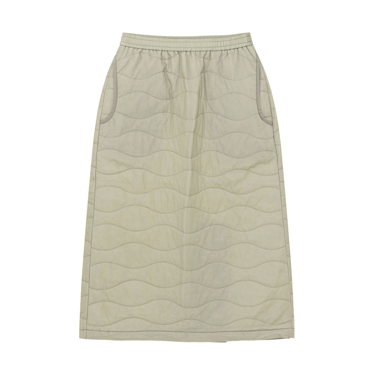 나우(nau) W 페더라이트 패딩 스커트 Light Khaki Beige