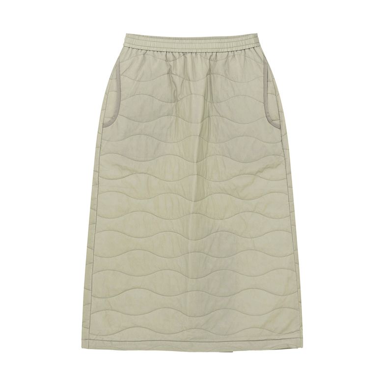 W 페더라이트 패딩 스커트 Light Khaki Beige
