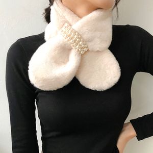 진주 큐빅 에코퍼 목도리 6color