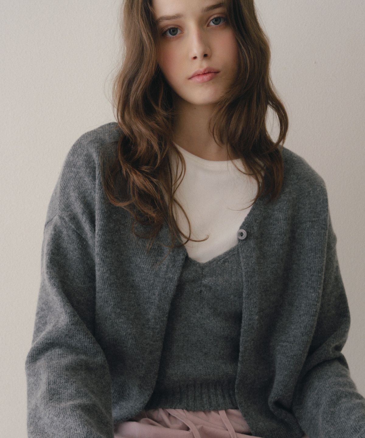레테라(LETTERA) Fine Wool Bolero Cardigan