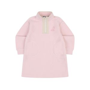 플리스 버튼 넥 원피스 QD 2003 핑크