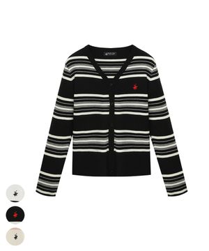 여성 비스코스 단가라 가디건 3Color TK306