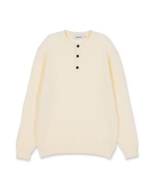 데일리 비스코스 헨리넥 니트_크림