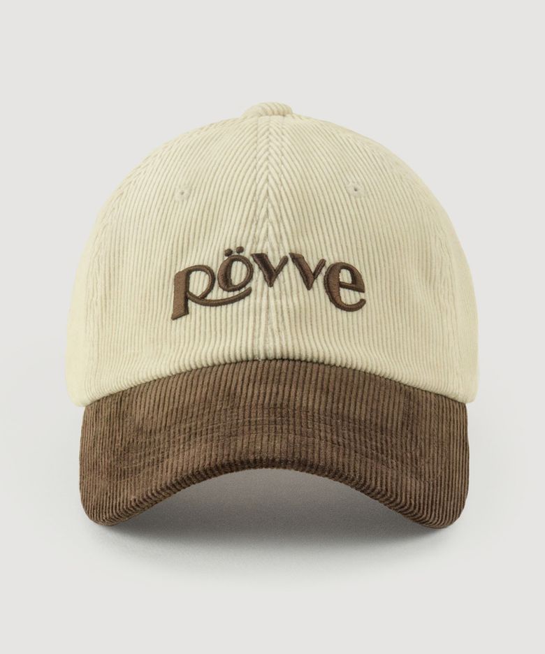 Corduroy Color Mix Logo Cap (Cream)