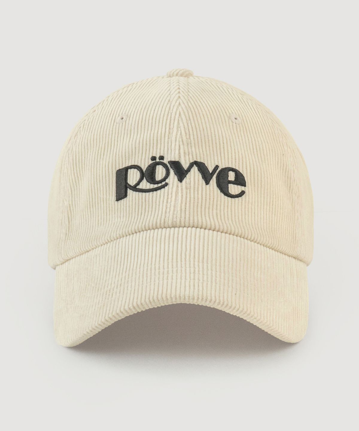 뢰브(ROVVE) Corduroy Logo Cap (Cream)