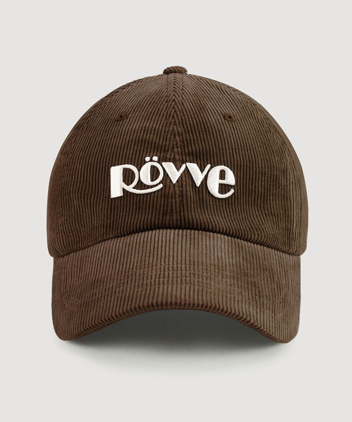 뢰브(ROVVE) Corduroy Logo Cap (Brown)
