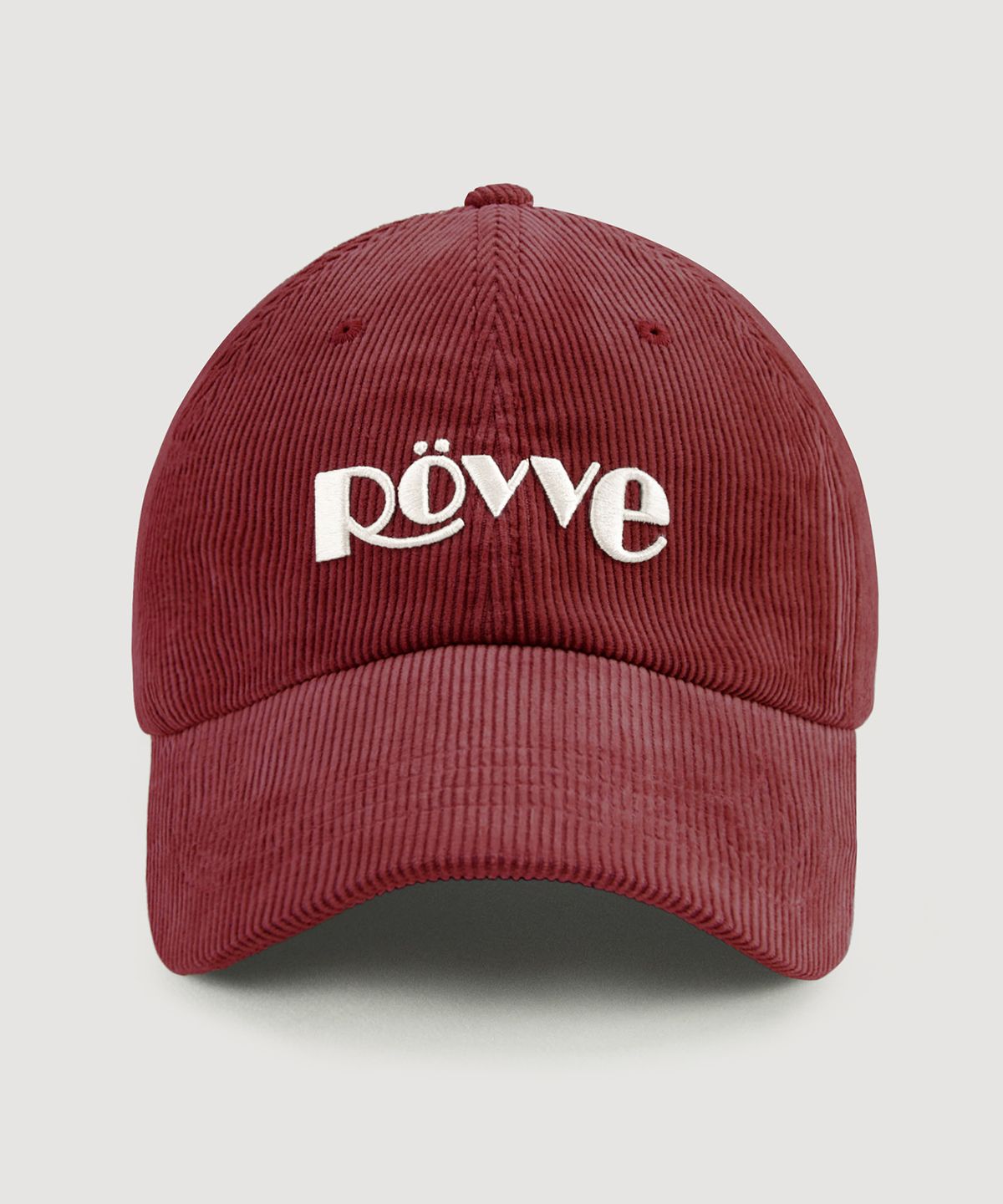 뢰브(ROVVE) Corduroy Logo Cap (Burgundy)