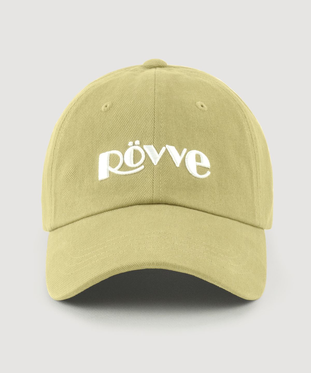 뢰브(ROVVE) Bio Washed Logo Cap (Beige)