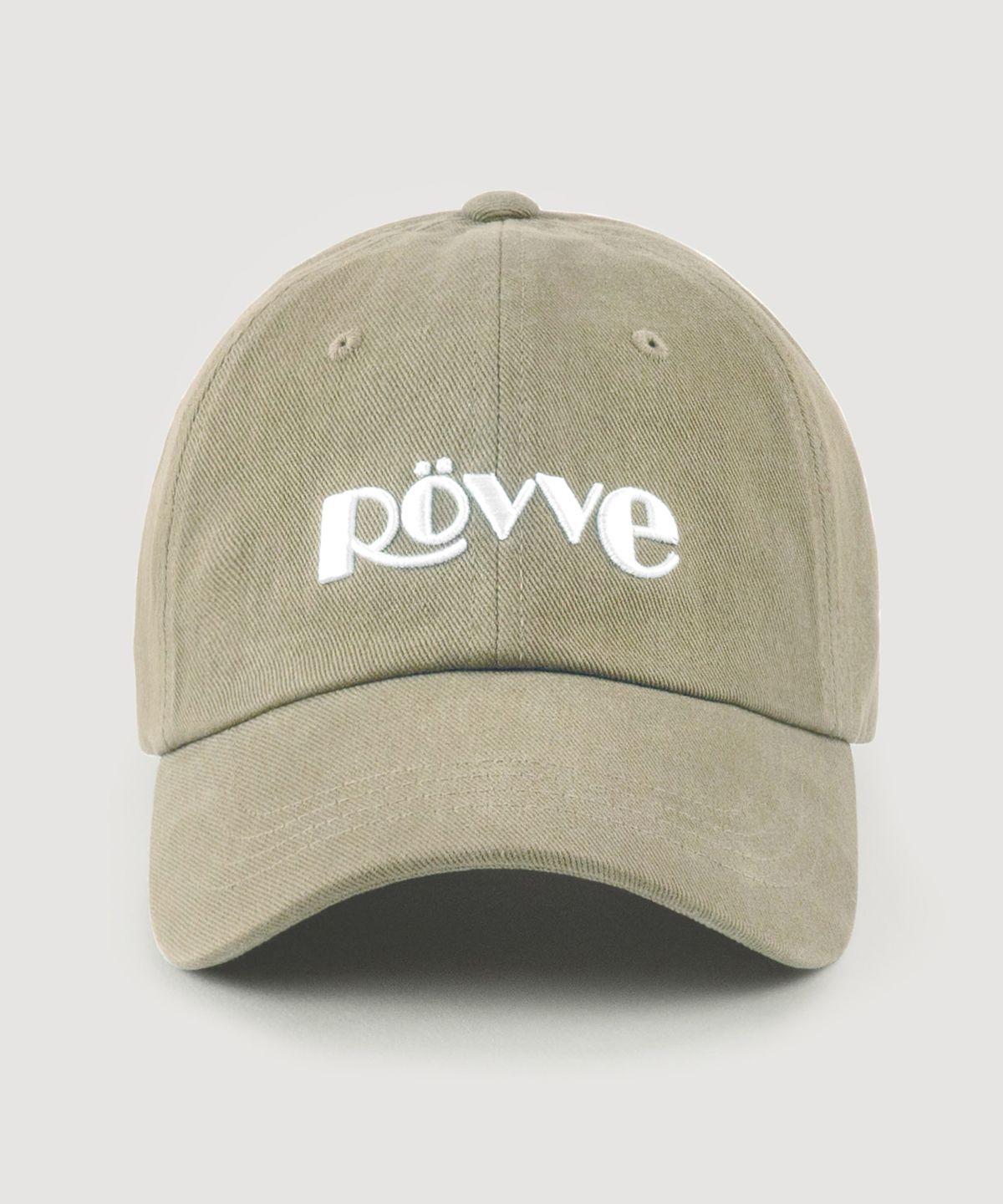 뢰브(ROVVE) Bio Washed Logo Cap (Stone)