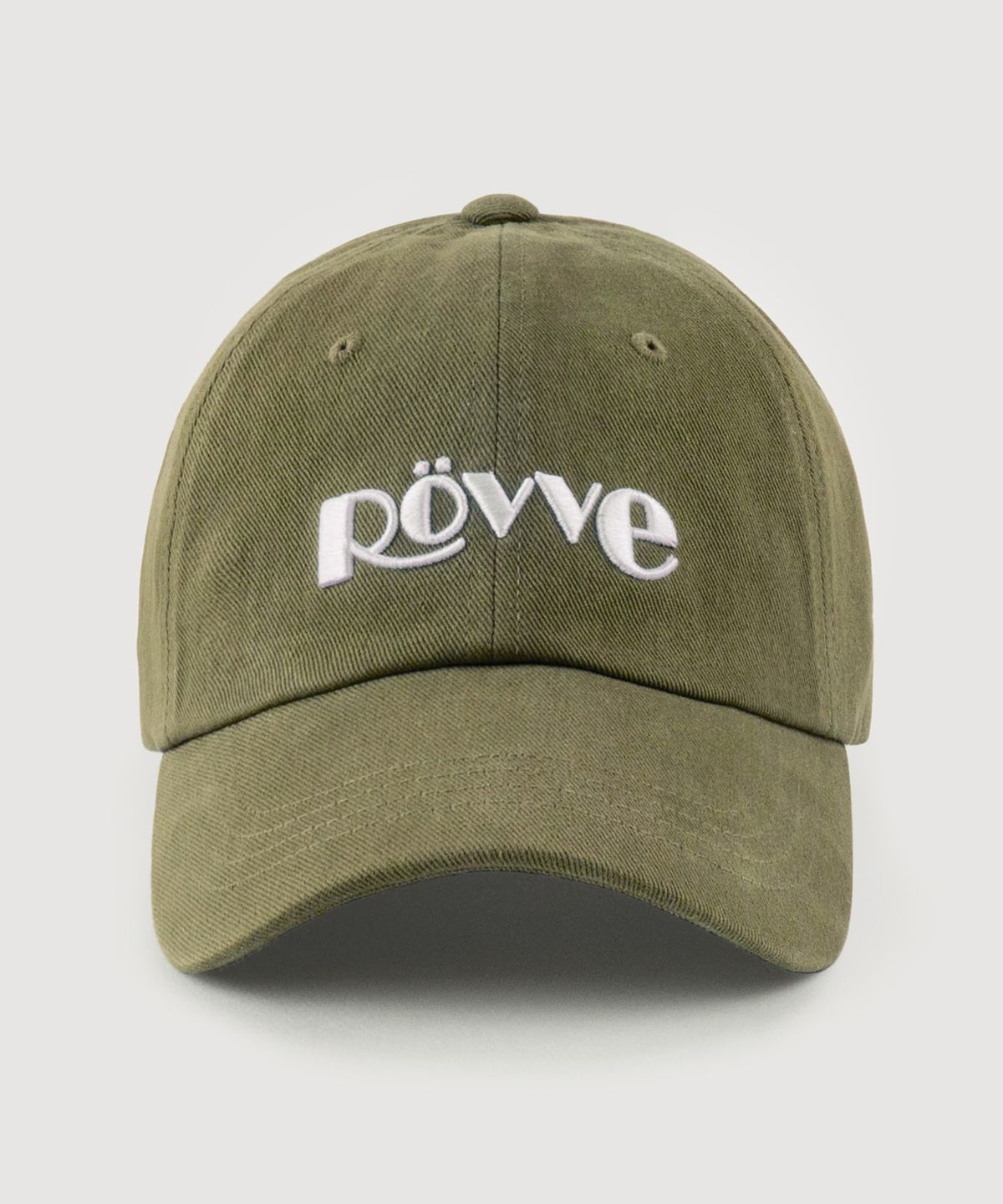 뢰브(ROVVE) Bio Washed Logo Cap (Deep Khaki)