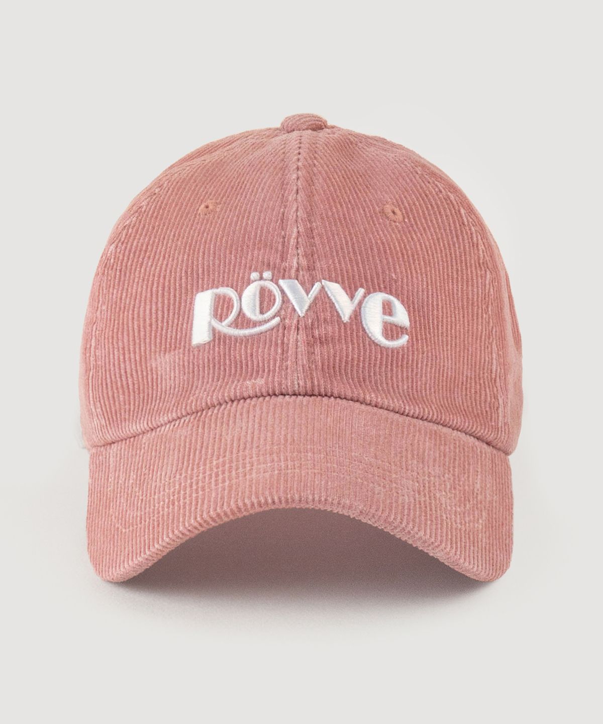뢰브(ROVVE) Pigment Corduroy Logo Cap (Pink)