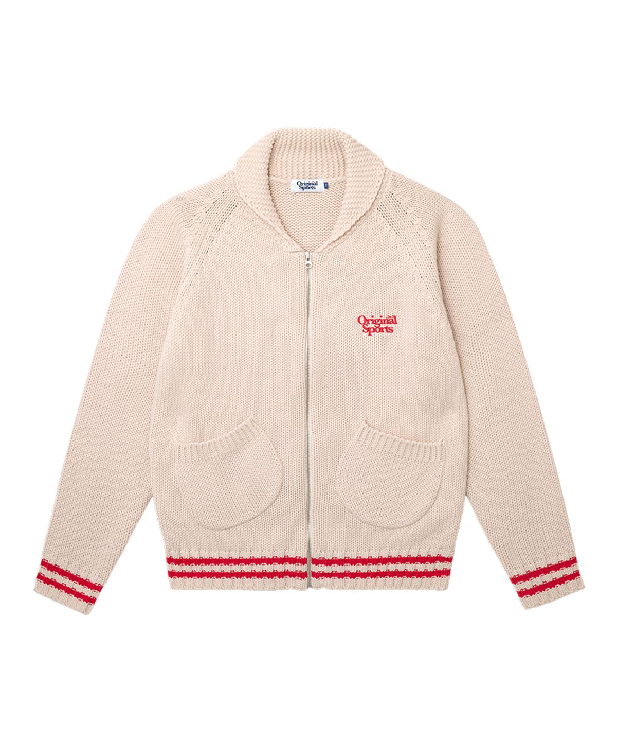 프로-스펙스(PRO-SPECS) SKI GRAPHIC POINT CARDIGAN CREM