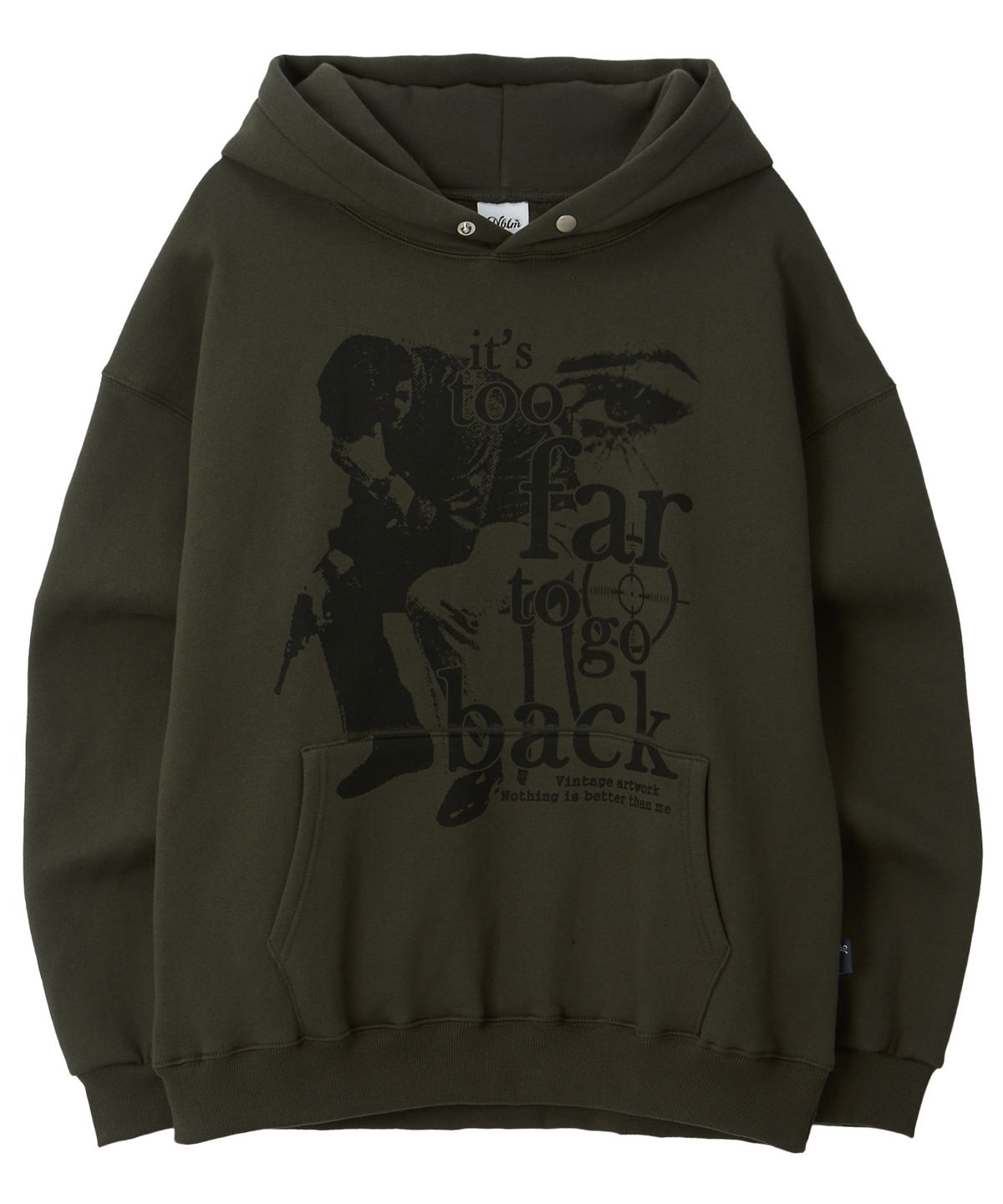 낫띵이즈베럴댄미(NOTHINGISBETTERTHANME) VINTAGE ARTWORK HOODIE_khaki