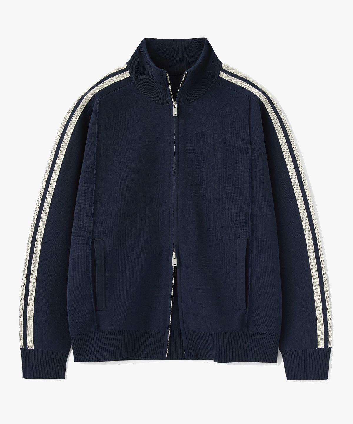 수아레(SUARE) 니트 져지 셋업 자켓 네이비