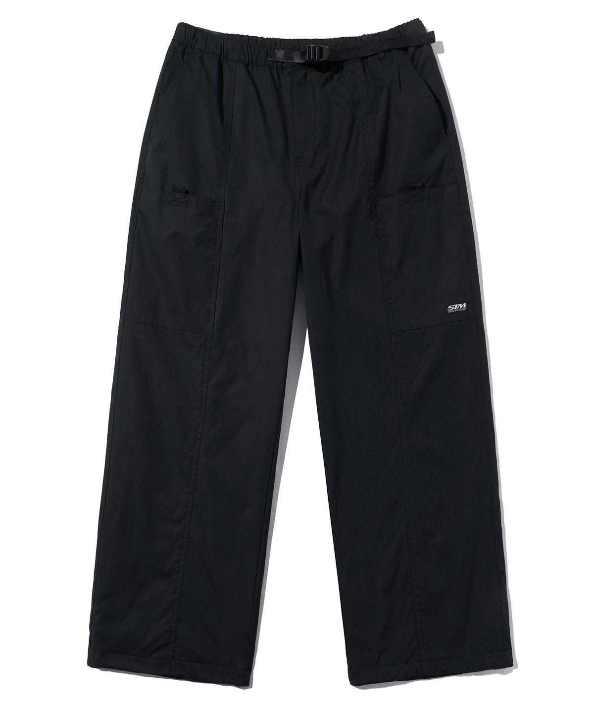브라운브레스(BROWNBREATH) STM NYLON LINE PANTS - BLACK