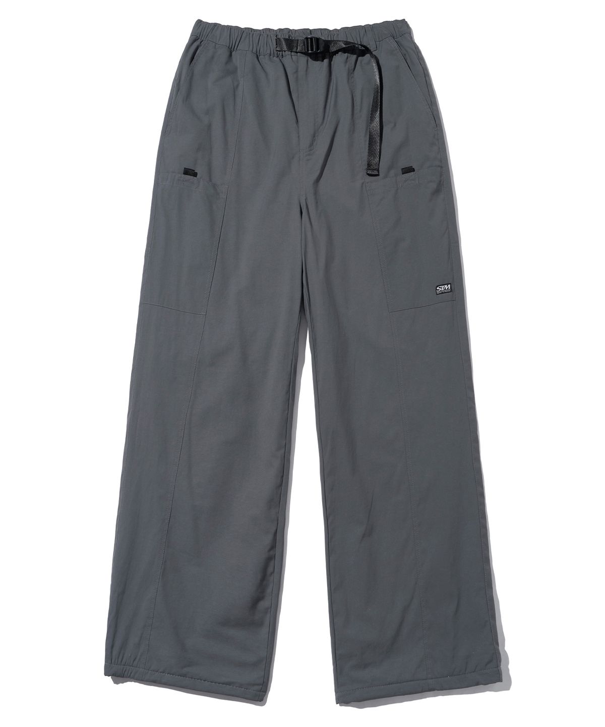 브라운브레스(BROWNBREATH) STM NYLON LINE PANTS - CHARCOAL