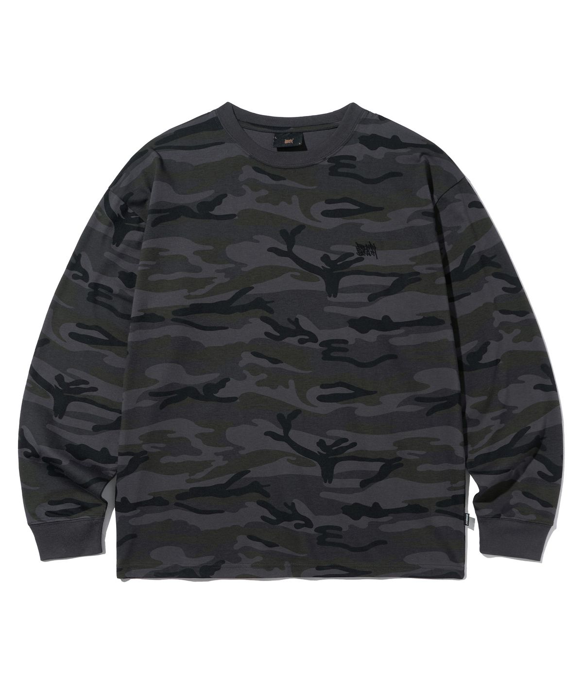 브라운브레스(BROWNBREATH) TAG CAMO LONGSLEEVE - DARK GREY