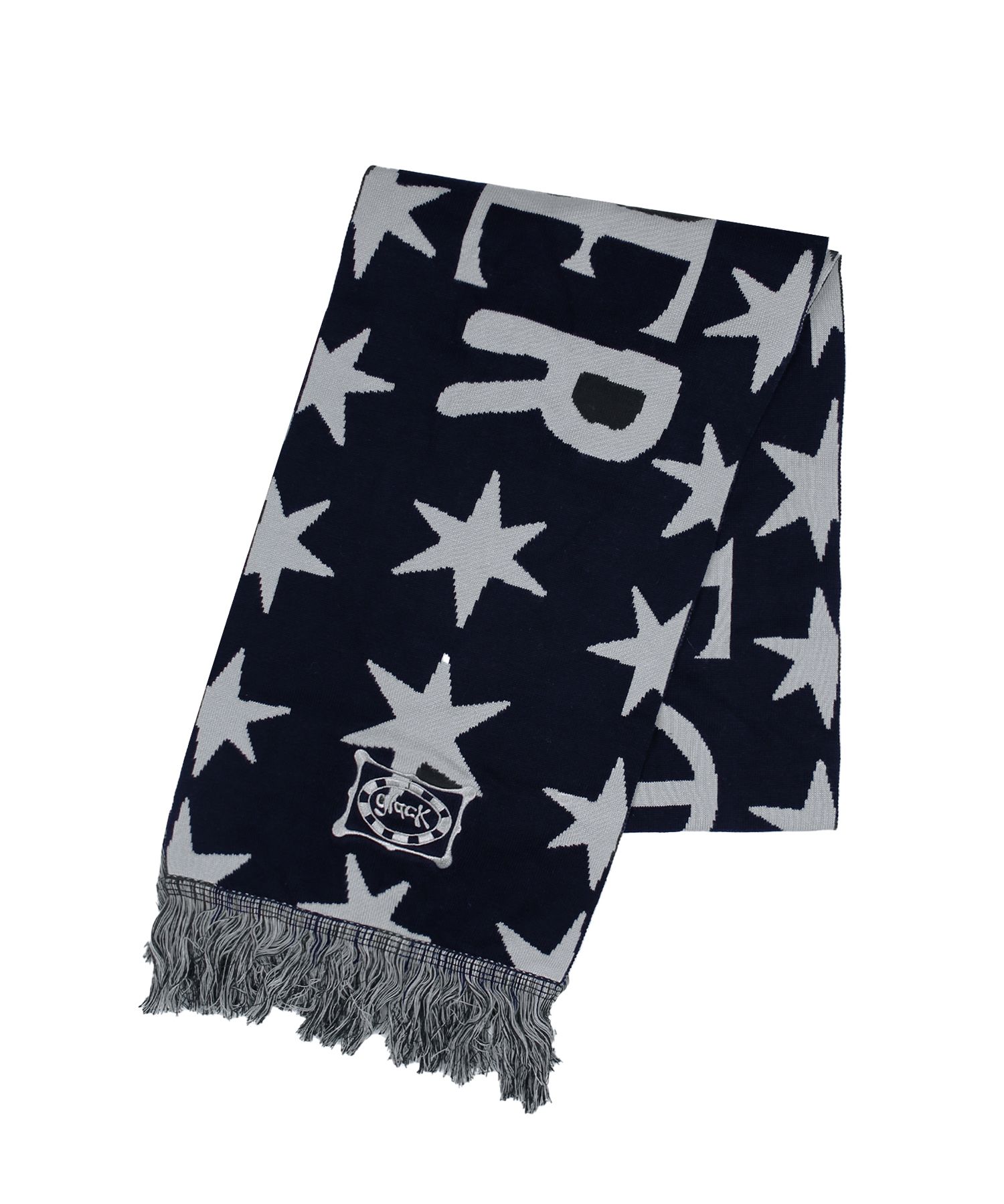 マフラー・ストール GLACK GAC011 Love & Power Muffler NAVYGRAY MUSINSA | GLACK GAC011 Love & Power Muffler (BLACK/GRAY)